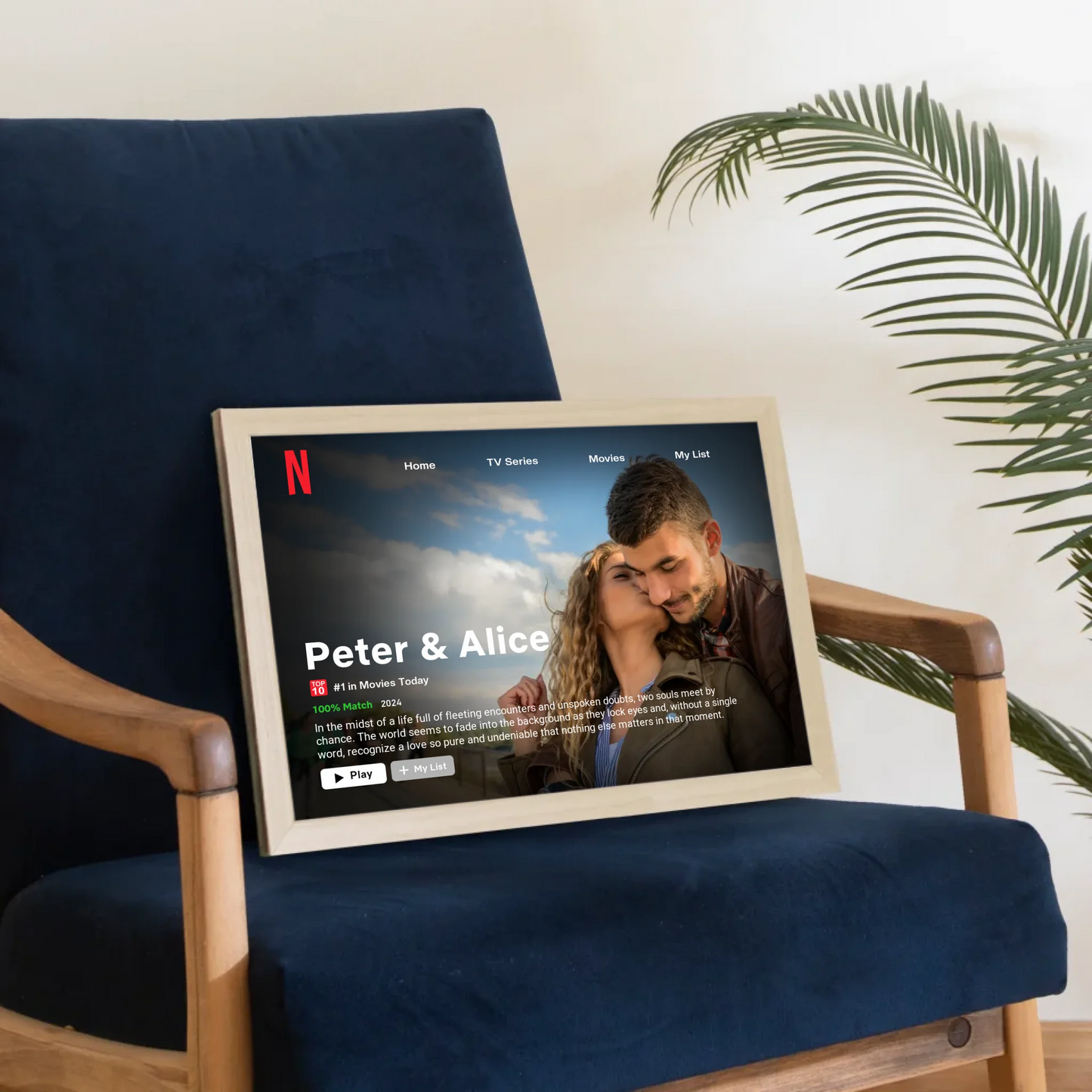 Poster Horizontal Black wood