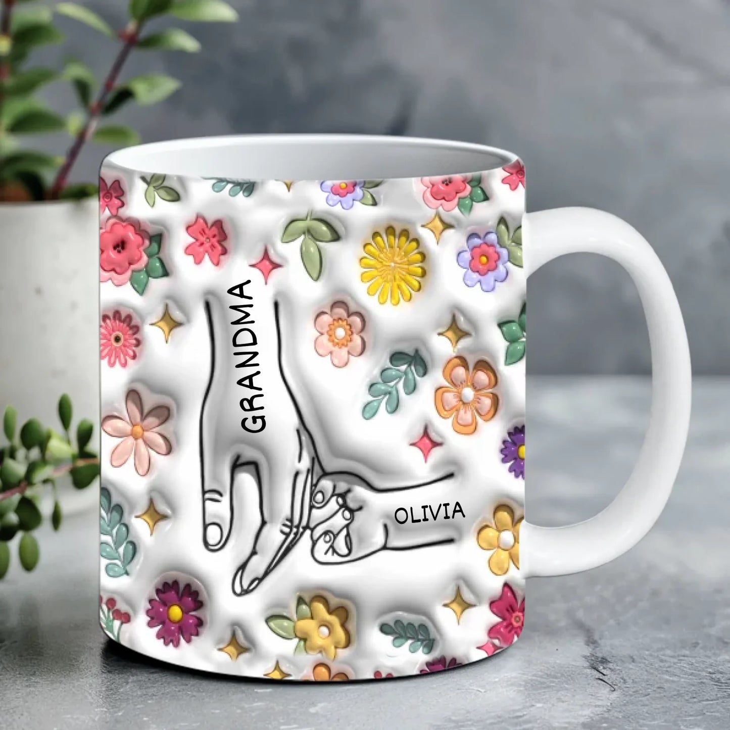 White Ceramic Mug 11 oz. - Lifestyle Model Zoomed 6 (1)a