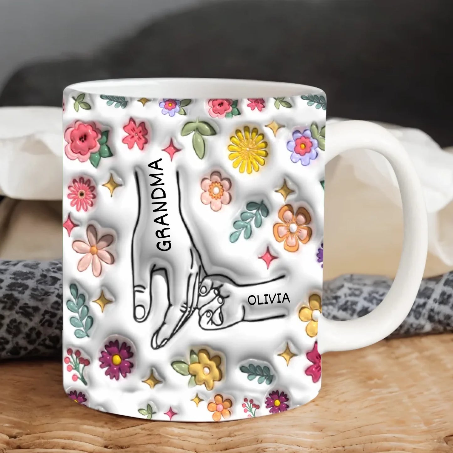 White Ceramic Mug Scenic Zoomed 2a