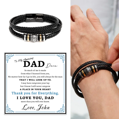 Men’s Vegan Love you forever Bracelet Model + MC