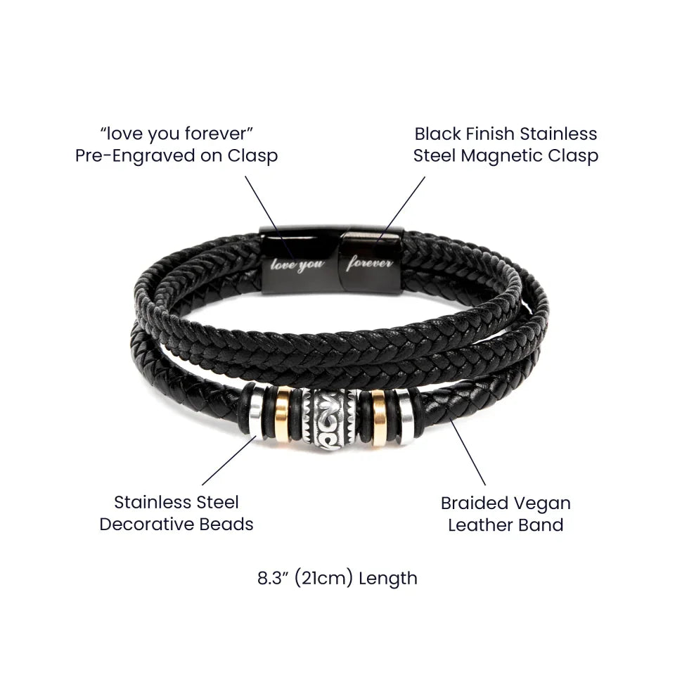 Specification Image For The Love you forever Bracelet