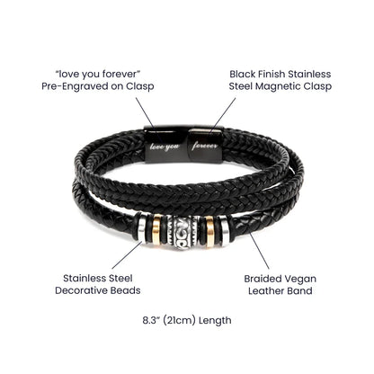 Specification Image For The Love you forever Bracelet