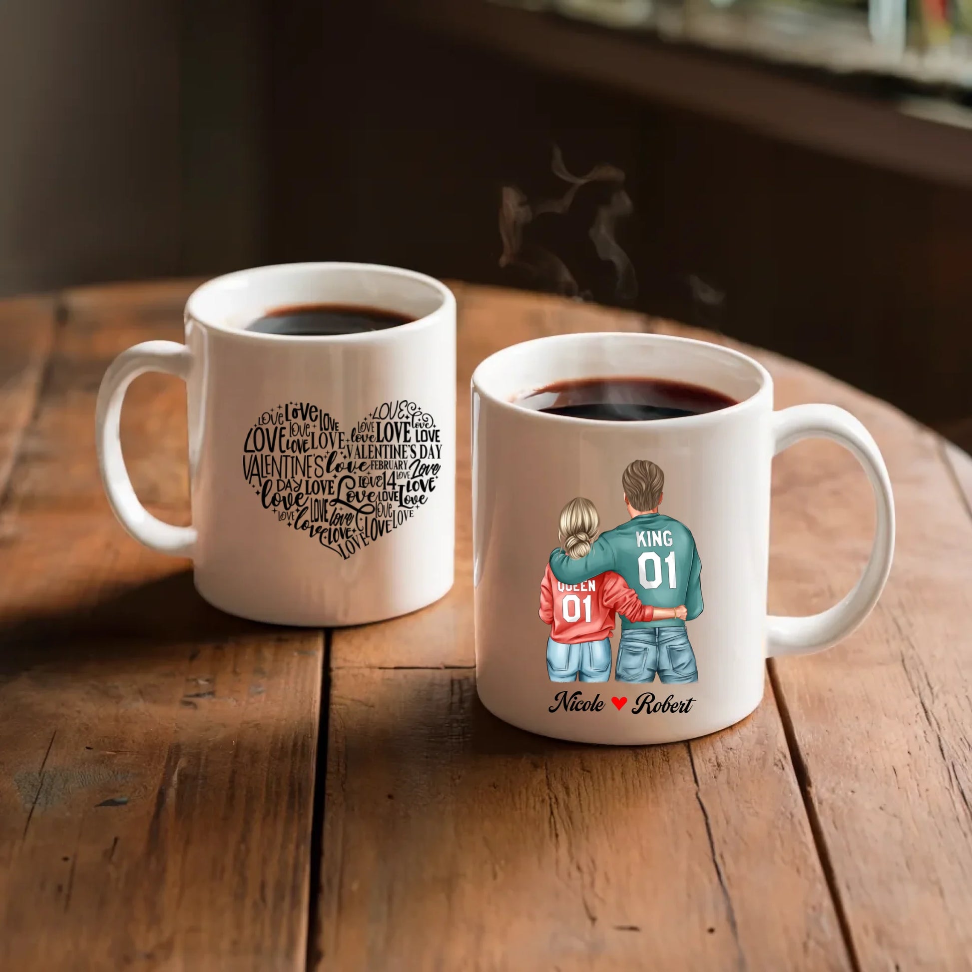 White Ceramic Mug for both side 2a